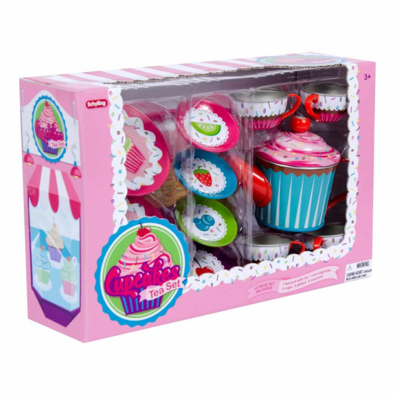 Čajová souprava zdobené muffiny Schylling