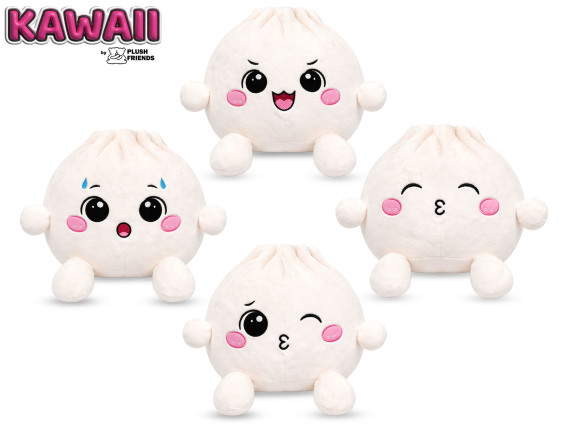 Plush Friends Kawaii Bao plyšový knedlíček 25 cm