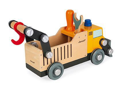 Dřevěné auto a stavebnice Nákladní automobil BricoKids Janod