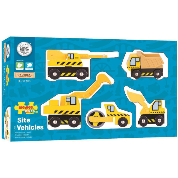 Stavební stroje Bigjigs Rail