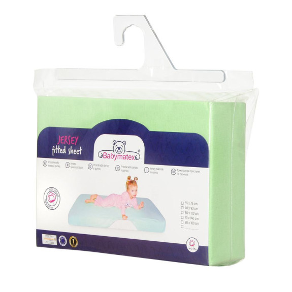 Prostěradlo jersey s gumou 70 x 140 cm BabyMatex