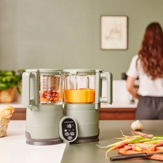 Multifunkční přístroj Nutribaby Glass Celadon Green Babymoov