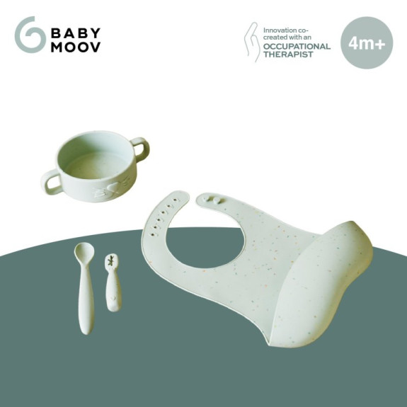 Silikonová jídelní sada Baby First meal set Mini Babymoov