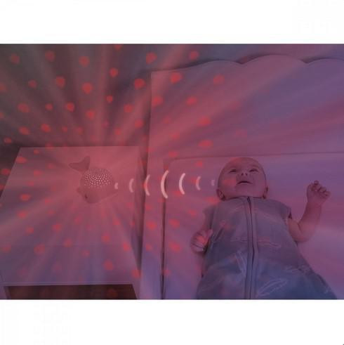 Velryba Wally Noční projektor s melodiemi Zazu