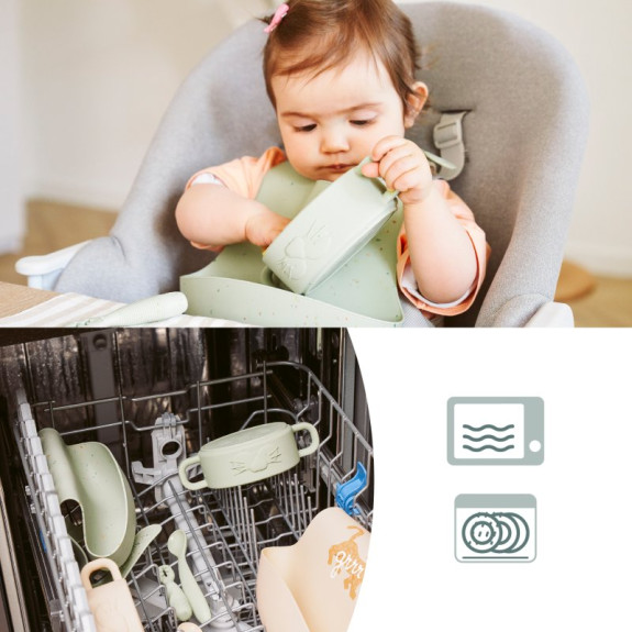 Silikonová jídelní sada Baby First meal set Mini Babymoov