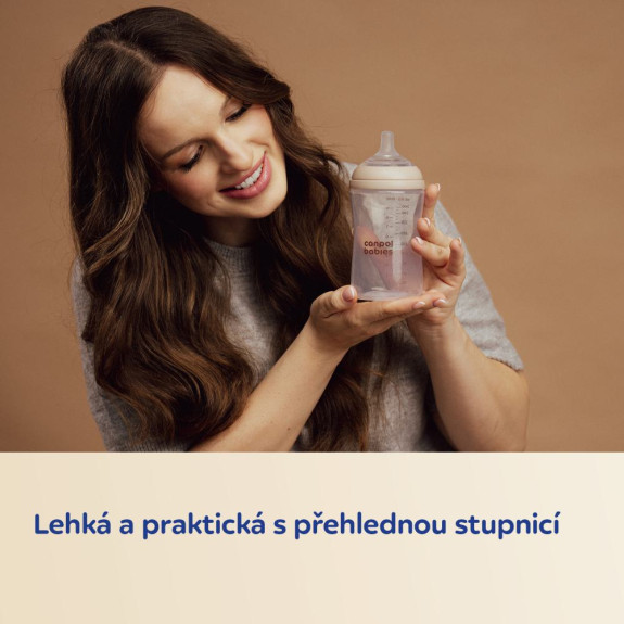 Láhev antikoliková Natural Shape 330 ml Canpol babies