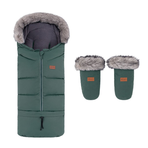 Set zimní fusak Arctic 4v1 + rukavice na kočárek Petite & Mars
