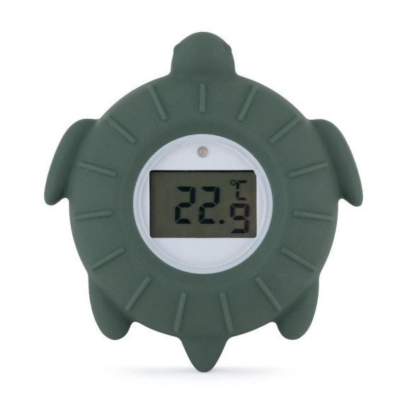 Teploměr silikonový digitální Turtle Terry Misty Green 0 m+ Petite&Mars