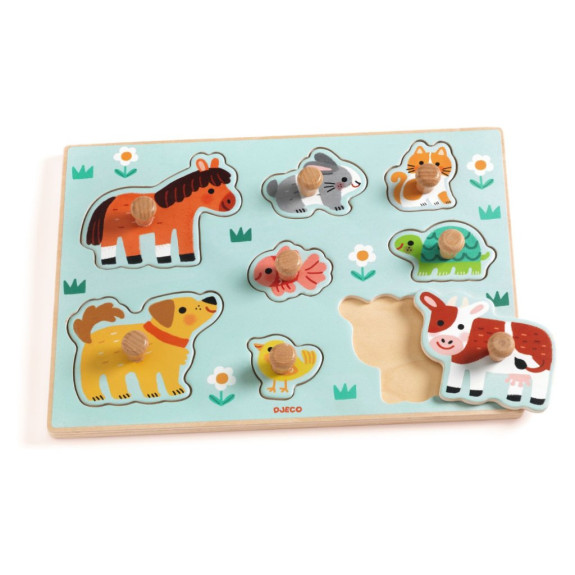Vkládací puzzle Zvířata z farmy Djeco