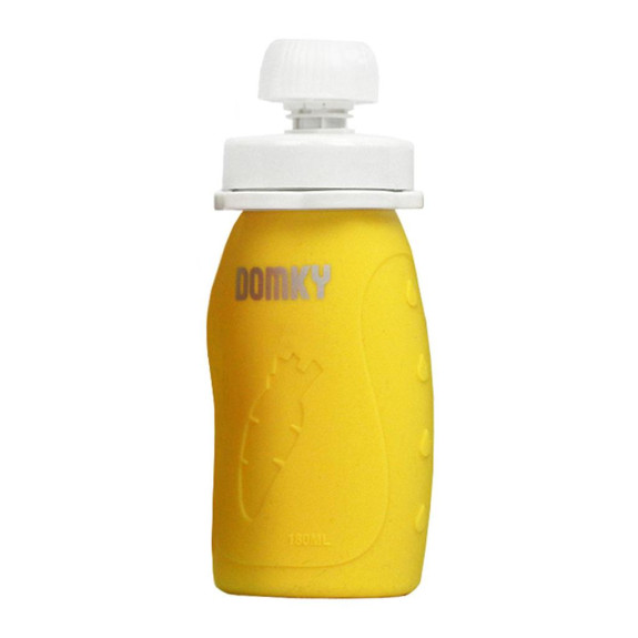 Plnitelná silikonová kapsička Domky 180 ml