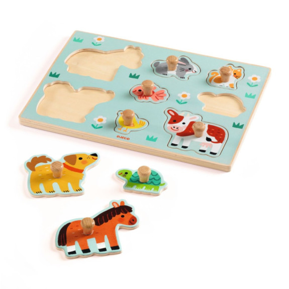 Vkládací puzzle Zvířata z farmy Djeco