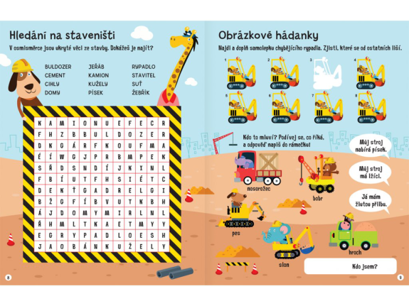 Aktivity se samolepkami - Na stavbě