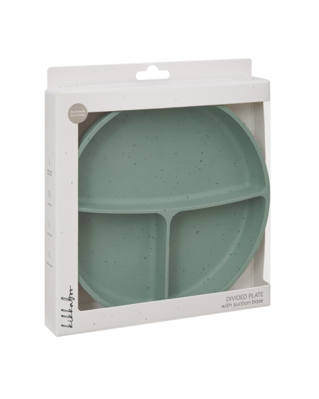 Talíř dělený s přísavkou Platinum Silicone KikkaBoo