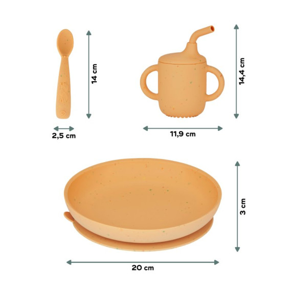 Silikonová jídelní sada Grown-Up Meal Set Little Babymoov