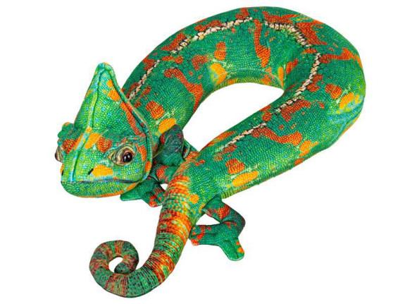 Chameleon/polštář cestovní plyšový 50 cm 0 m+