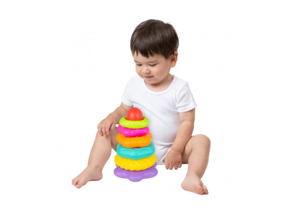 Strukturované navlékací kroužky Playgro