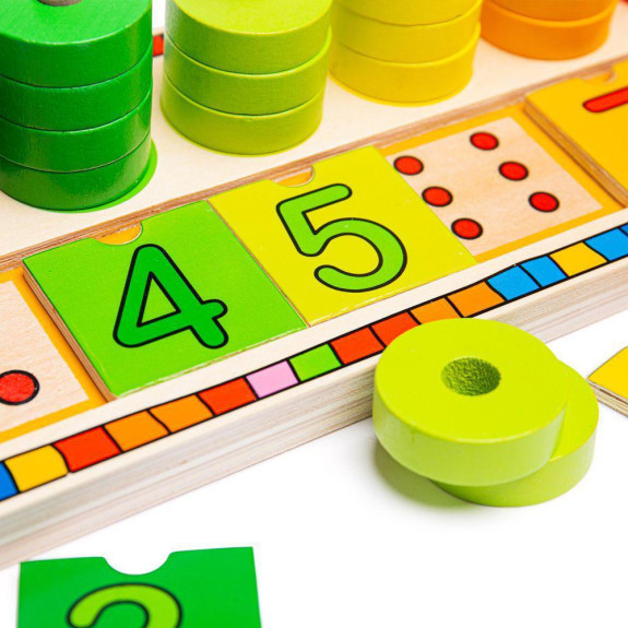 Deska nasazování s čísly Bigjigs Toys