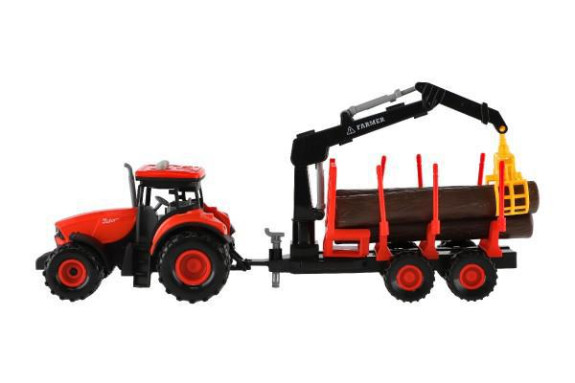 Traktor Zetor s vlekem s naklád. ramenem plast 36 cm