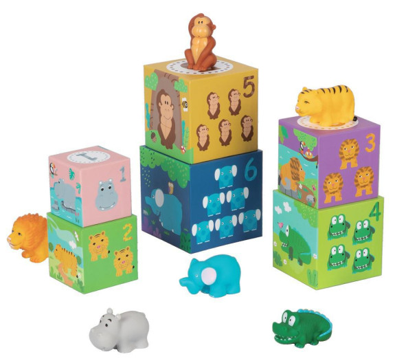 Toys Kostky se zvířátky Safari 2Kids