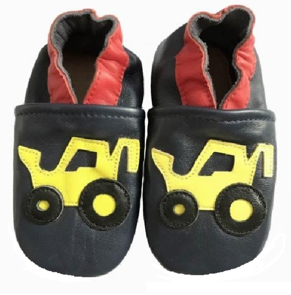 Kožené capáčky Barefoot Vel. M (6-12 měs.) Hopi Hop