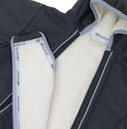 Rostoucí zimní softshellová kombinéza Lamb Grey Esito