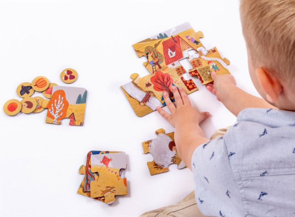 Véééliké Puzzle loto Roční období KukiKuk
