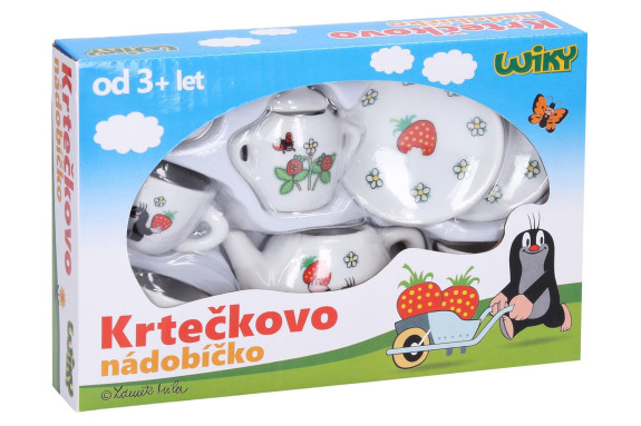 Nádobí - čajový set Krtek porcelánový 9 ks