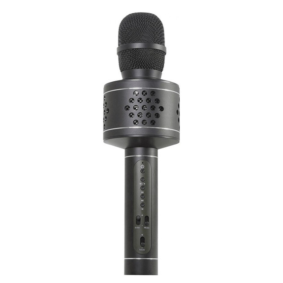 Mikrofon karaoke Bluetooth na baterie s USB kabelem