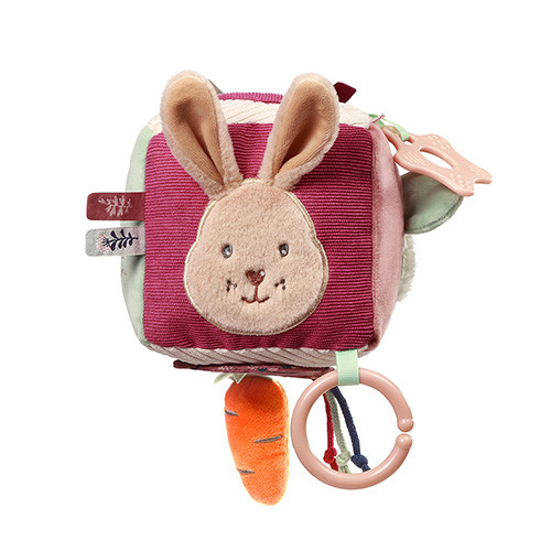 Senzorická textilní kostka Rabbit Karo BabyOno