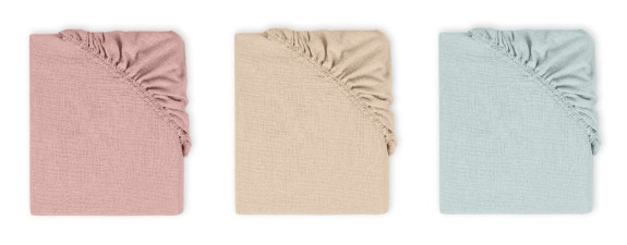 Mušelínové prostěradlo s gumou 60 x 120 cm BabyMatex