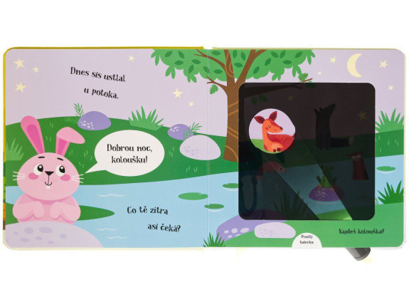 Dobrou noc, králíčku! Kniha s kouzelnou baterkou Katie Button