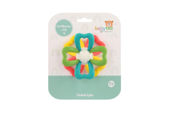 Točáček kytka babyted silikon/plast 0 m+