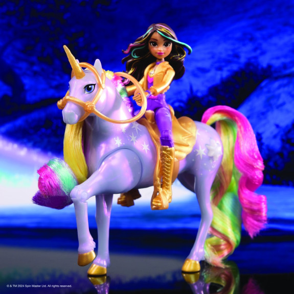 Unicorn academy světelný jednorožec a figurka Sophia & Wildstar 11 cm