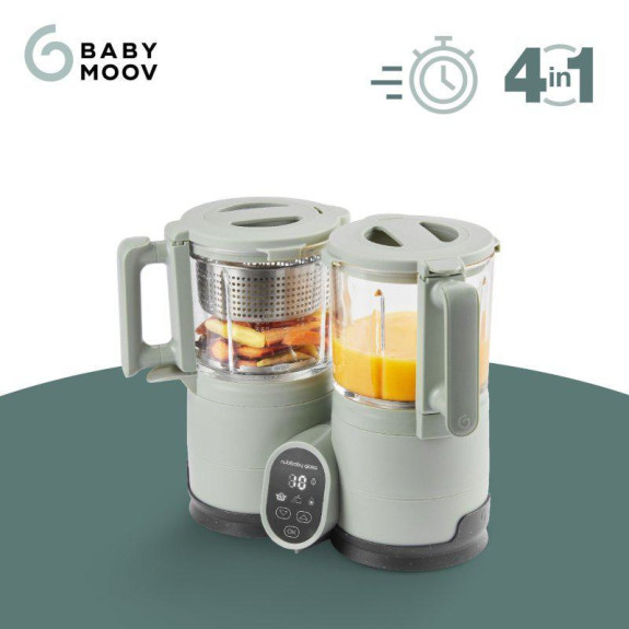 Multifunkční přístroj Nutribaby Glass Celadon Green Babymoov