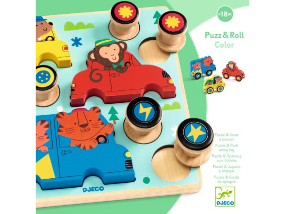 Vkládací puzzle Autíčko Djeco