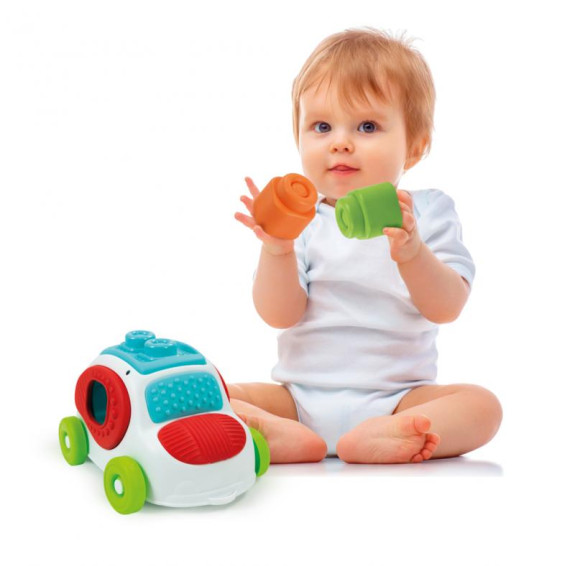 Clemmy baby - kyblík s kostkami - autíčko