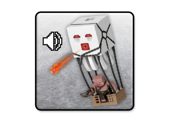 Minecraft movie akční figurka blast attack ghast 25 cm