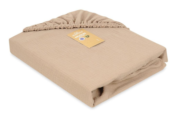 Mušelínové prostěradlo s gumou 60 x 120 cm BabyMatex