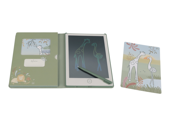 Kreslicí tablet Green Safari Friends Little Dutch