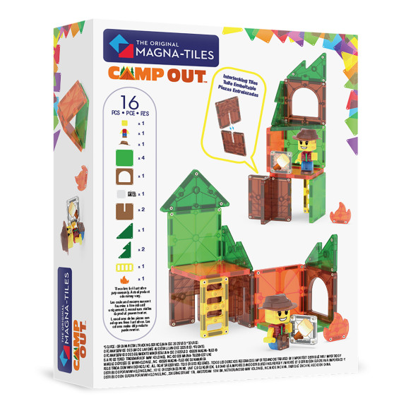 Magnetická stavebnice Camp Out 16 dílků Magna-Tiles