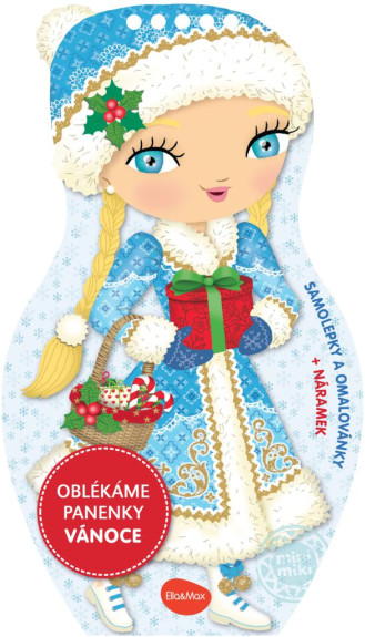 Oblékáme panenky Vánoce – Omalovánky