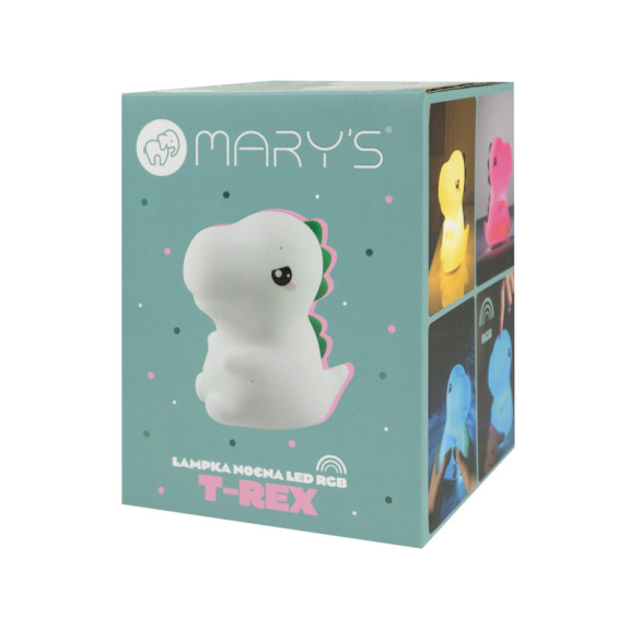 LED silikonová noční lampička Rgb - T-Rex Mary's
