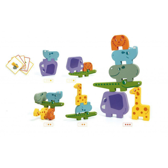 Djeco Puzzlové kostky zvířatka ze Zoo