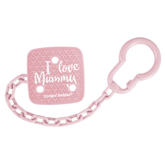 Řetízek na šidítko I love mummy Canpol babies