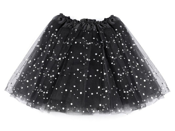 Karnevalová sukýnka s flitry 30 cm
