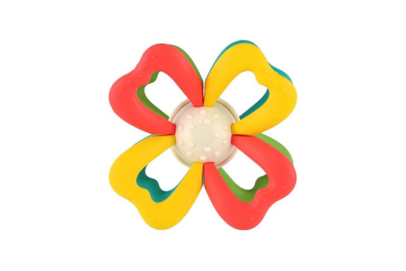 Točáček kytka babyted silikon/plast 0 m+