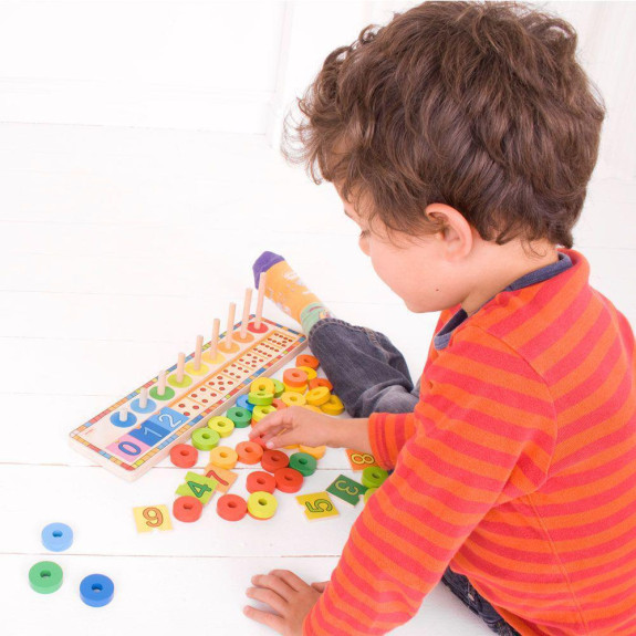 Deska nasazování s čísly Bigjigs Toys
