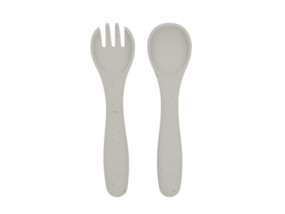Příbor 2-dílný Platinum Silicone KikkaBoo