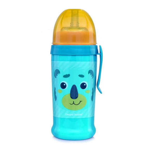 Láhev sportovní s nevylévací slámkou Hello Little 350 ml