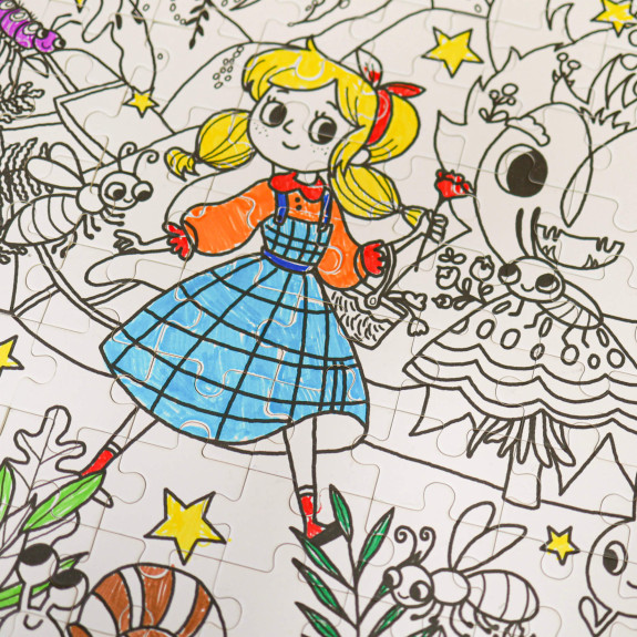 Vybarvovací puzzle Utajená zahrada 100 ks